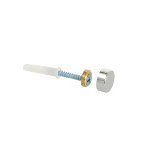 Spegelfäste/Täckhatt – Krom – 4-Pack