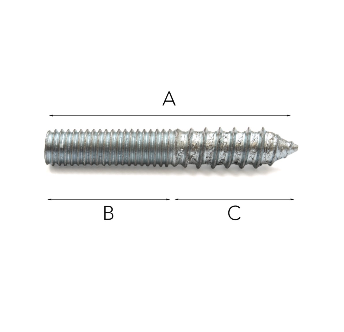 Skruvstift M4 – M10 Zink - Bild 3