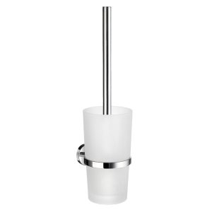HOME Toalettborste Frostat Glas/Krom