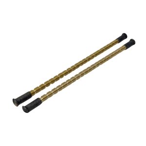 Skruvset/tryckesskruv för innerdörr m4 Oxid/svart 120mm klippbar 2x Skruv mässing 4x Nippel