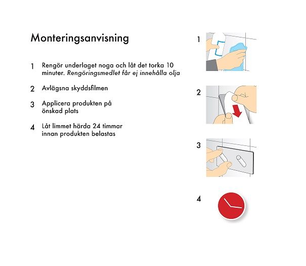 Trippelkrok Självhäftande Krom - Bild 3